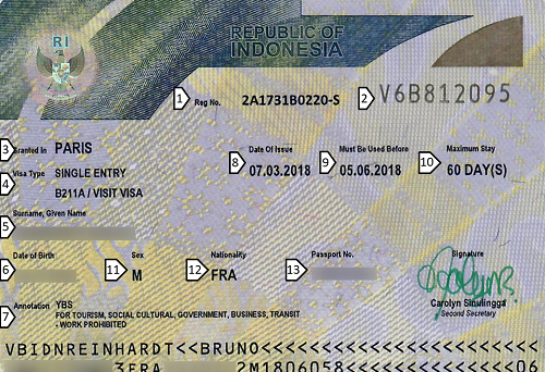 visa indonesie