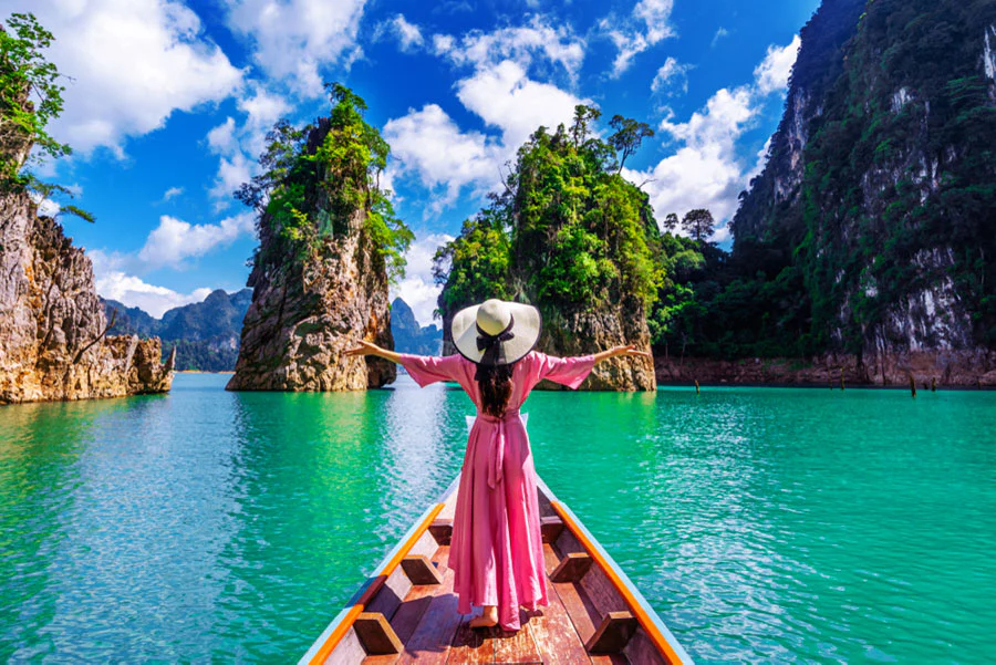 voyage thailande femme ete paysage